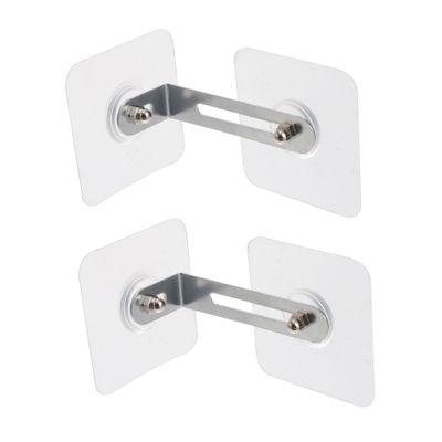 Hohopeti 2sets Tilt Furniture Anchors Kit Punch Safety Locks for Wardrobes and Cabinets Large Iron Stainless Steel Childproofing for Home Safety