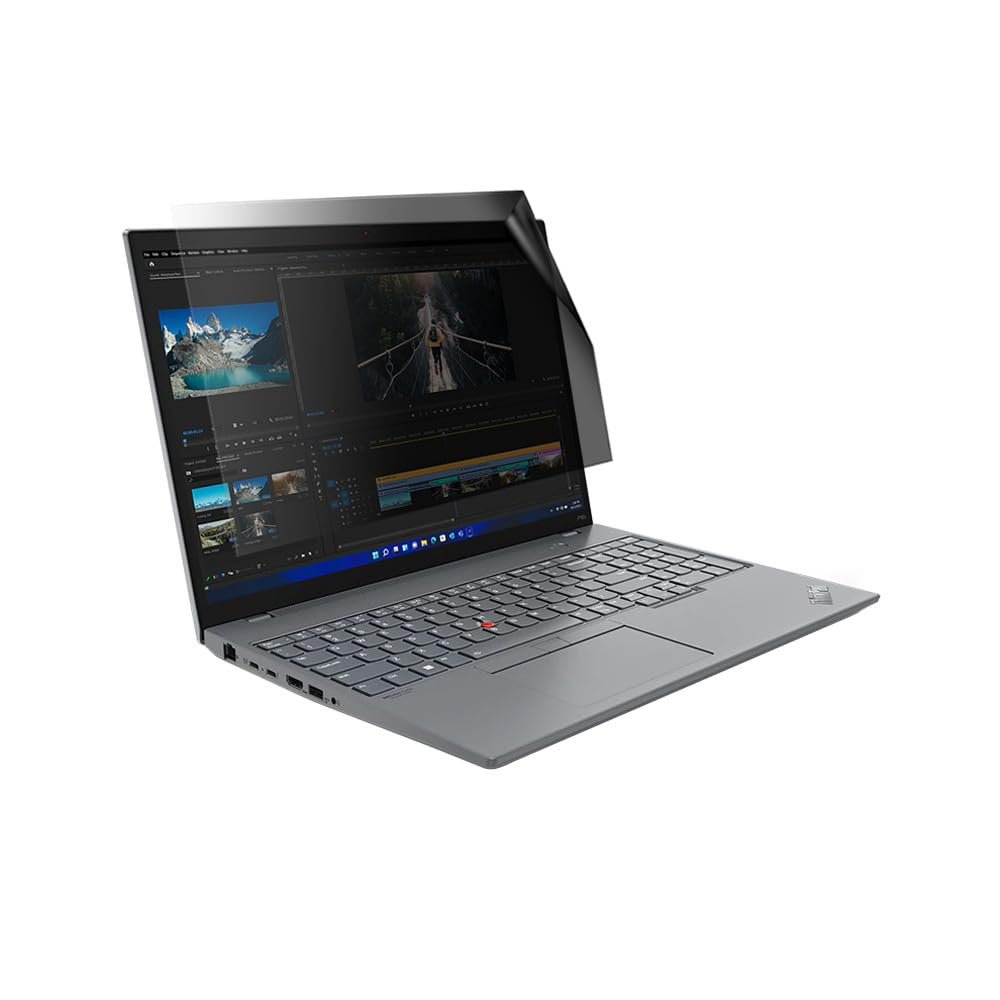 celicious Privacy Lite 2-Way Anti-Glare Anti-Spy Filter Screen Protector Film Compatible with Lenovo ThinkPad P16s Gen 2 (Touch)