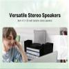 VICTOR Geneva 5-in-1 Music Center with Bluetooth, Remote, and Detached Speakers, Silver (VDTS-5400-SL) view 4