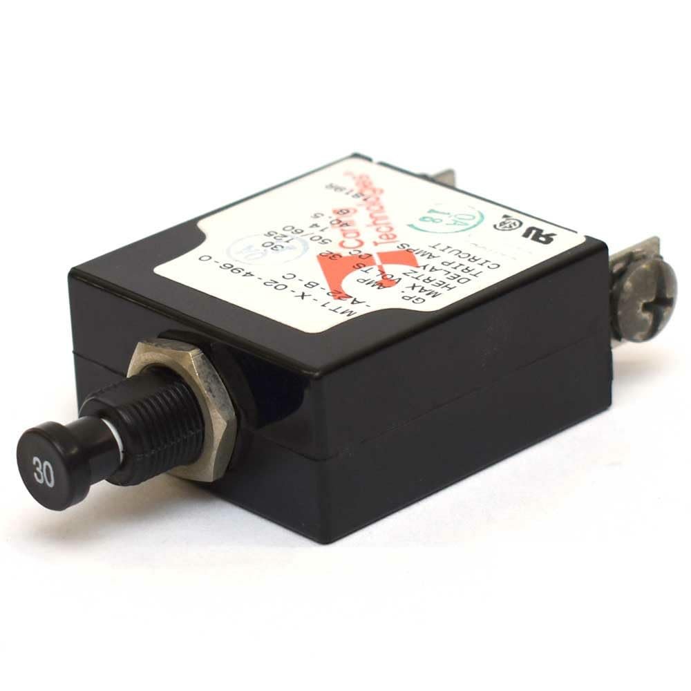 Carling Boat Circuit Breaker MT1-X-02-496-0-A22-B-C | 30A 32V - 125V