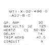Carling Boat Circuit Breaker MT1-X-02-496-0-A22-B-C | 30A 32V - 125V view 4