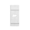 Cabin Shutter, Board and Batten Bear Shutter Exterior PVC-Sold Individually (Width: 11.5, Height: 56.5) view 1