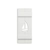 Seven Grays Designs Sailboat PVC Shutter, Decorative Single Panel, Sold Individually, (Width: 14.5, Height: 53.5) view 1