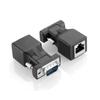 OSALADI 2pcs Vga Extender Converter Adapter Cable for Dual Monitors Vga to Network Extension Amplifier Durable Signal Transmission Compatible with Laptop Projector and More view 3