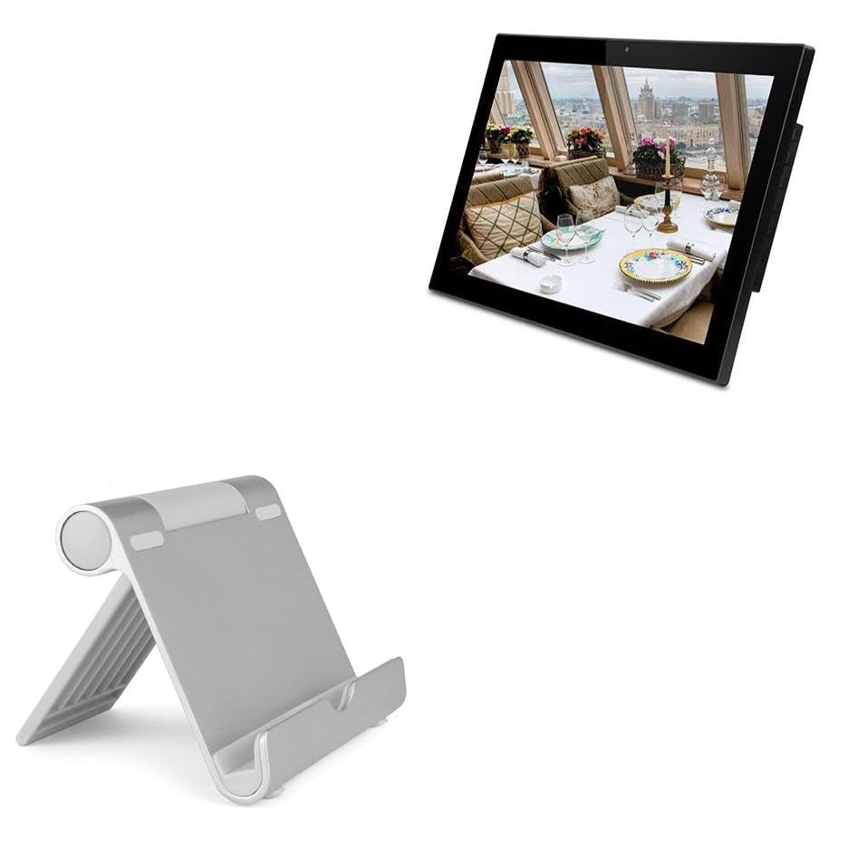 BoxWave Stand and Mount Compatible with Geniatech Android Display (21.5 in) - VersaView Aluminum Stand, Portable, Multi Angle Viewing Sturdy