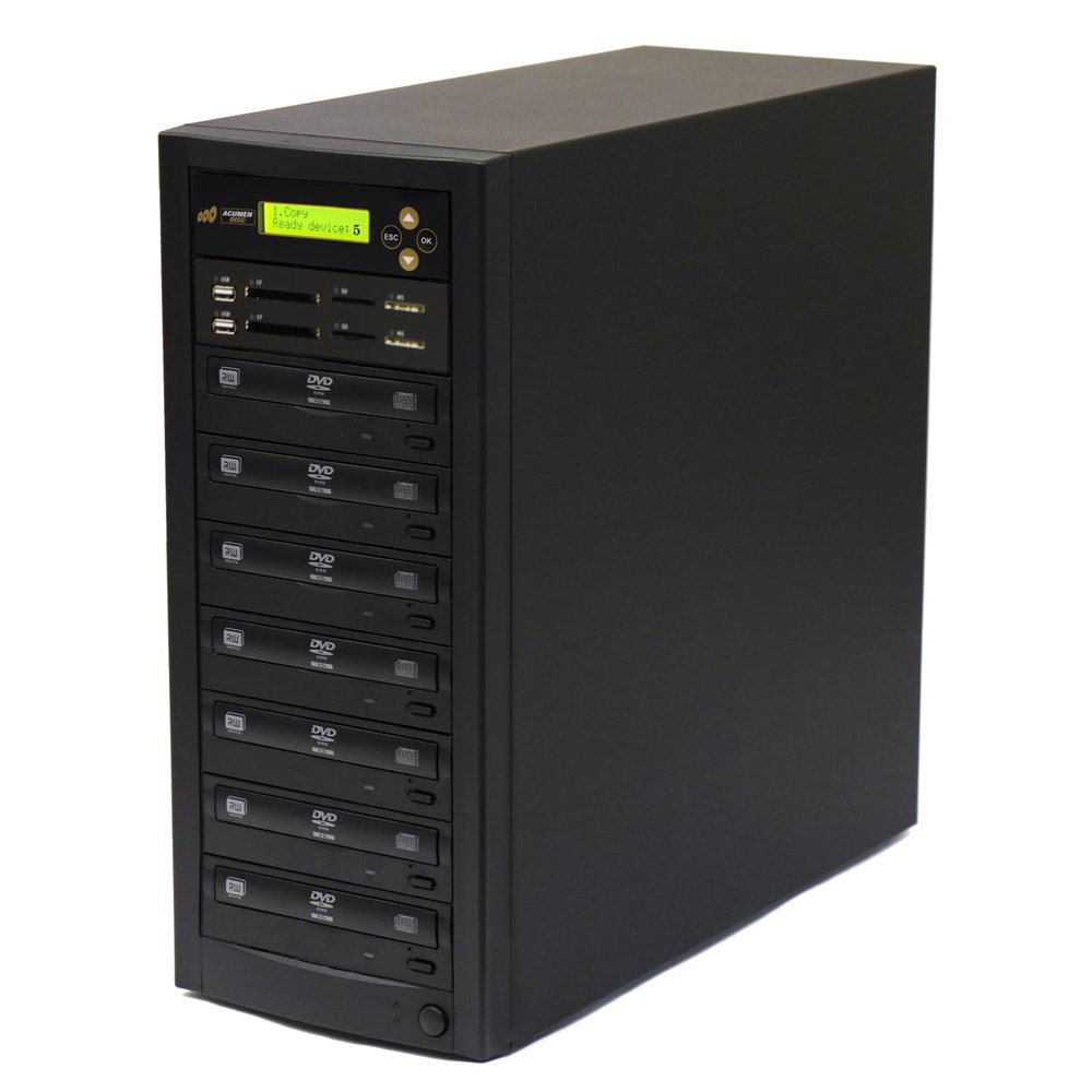 Acumen Disc 1 to 6 Crossover CD DVD Disc Duplicator & Bi-Directional Multimedia Flash Memory Copier (CF SD MS USB) / Media - Disc to Disc/Media to Media cloner