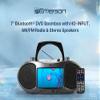 Emerson EDL-2560H Bluetooth DVD Boombox Multimedia Player, Portable Entertainment with 7'' LCD Screen, Digital TV Tuner, Bluetooth Streaming, CD/MP3 Player, AM/FM Radio, USB/SD Playback, Twin Speakers view 2