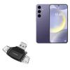 BoxWave Smart Gadget Compatible with Samsung S24+ - AllReader SD Card Reader, microSD Card Reader SD Compact USB - Jet Black view 1