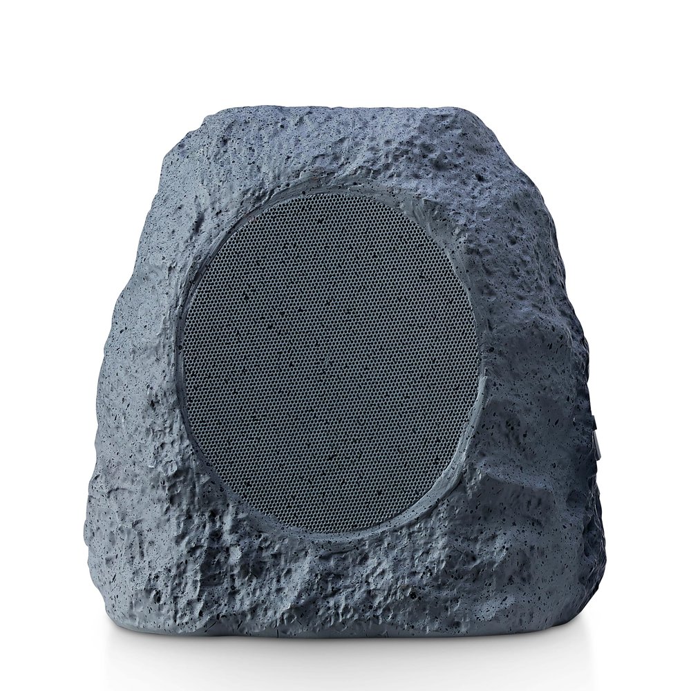 Emerson ERS-1001 Bluetooth Waterproof Outdoor Rock Speaker with Solar Charging, Built-in Rechargeable Battery, and Rugged Design  Ideal for Outdoor Music, Parties, and Backyard Entertainment