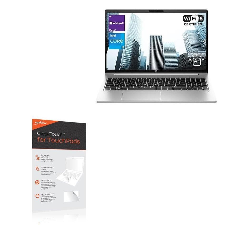 BoxWave Touchpad Protector Compatible with HP ProBook 450 G10 (15.6 in) - ClearTouch for Touchpad (2-Pack), Pad Protector Shield Cover Film Skin