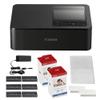 Canon SELPHY CP1500 Compact Photo Printer | Black with 2 x KP-108IN Color Ink and Paper Set (3 Items) view 1