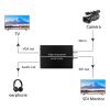 GOWENIC SDI to VGA Sound Converter Support 1080P for VGA SDI Display, SD HD 3G SDI to VGA Adapter with 3.5mm Output, with SDI Loop Out (US) view 2