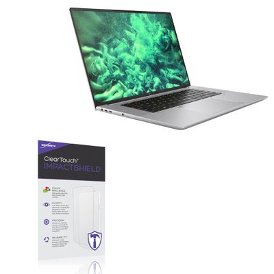 BoxWave Screen Protector Compatible with HP ZBook Studio G10 (16 in) - ClearTouch ImpactShield (2-Pack), Impenetrable Screen Protector Flexible Film