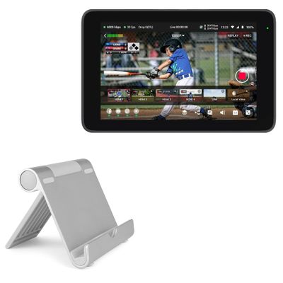 BoxWave Stand and Mount Compatible with Yolo LIV YoloBox Ultra - VersaView Aluminum Stand, Portable, Multi Angle Viewing Sturdy