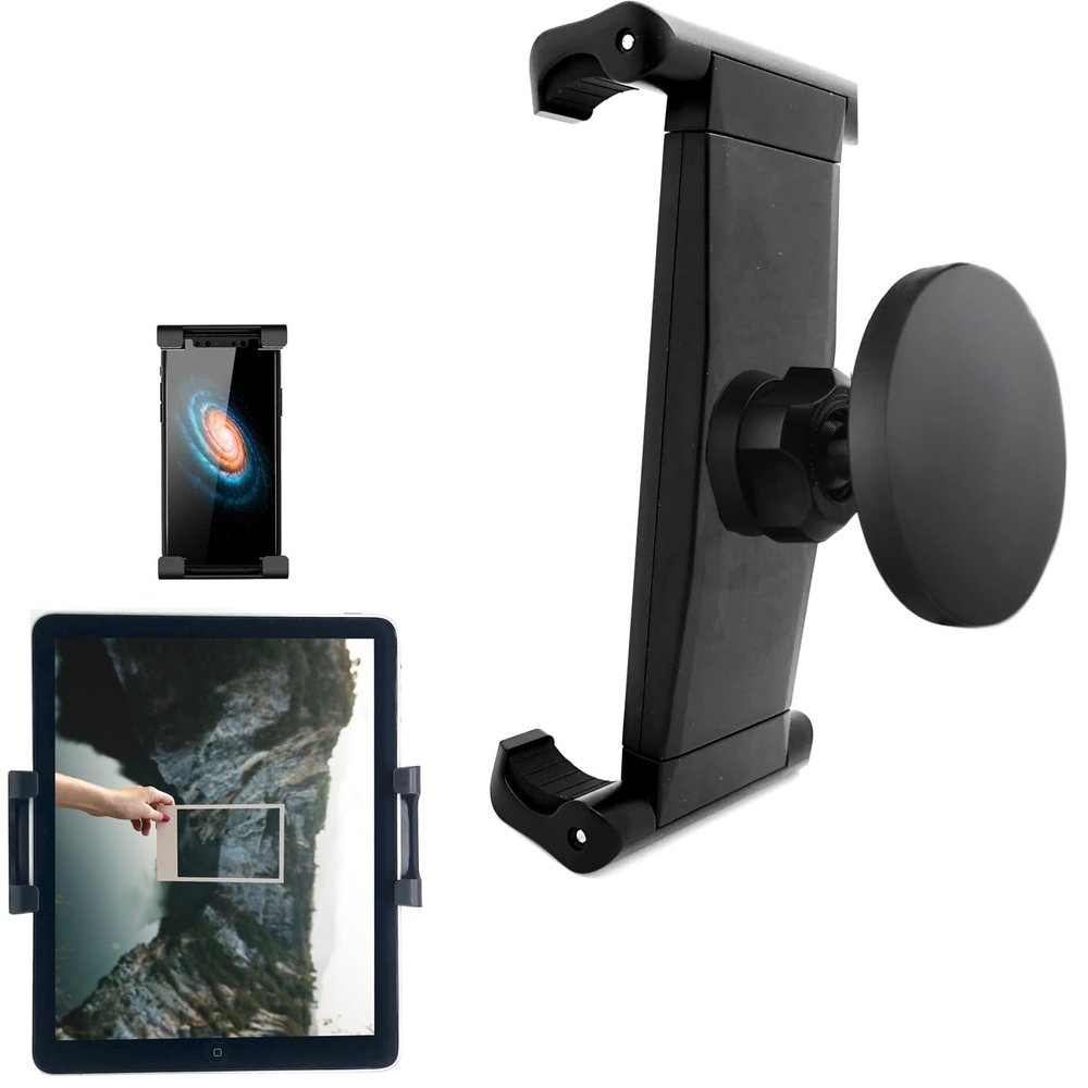 LycoGear Magnetic Tablet/Smartphone Mount for Metal Surface, Super Power Magnet Holder with 360 Rotation fit 7"-12.9" Tablets Great for Metal Cabinet Rack, Forklift, Whiteboard & Gym Equipment