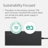 KENSINGTON SD4842P - USB-C Docking Station with 3 HD Video Outputs (1080p @ 120Hz), 100W Power, 5 USB Plug & Charge Ports, External Shell Made with 73% Recycled Materials (K32810EU), Black view 2