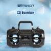 Emerson EPB-3005 Retro Portable Boombox CD Player, AM/FM Radio, Bluetooth, USB, LED Display, Aux-in, Headphone Jack, Battery or AC Powered, Classic Entertainment for Home & Outdoors view 2