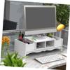 Hemoton Monitor Stand Riser Ergonomic Height Desk Organizer for Computer and Laptop Compact Design to Workspace and Reduce Neck Strain view 3