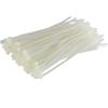GTSE 8 Inch White Zip Ties, Saddle Mounts and Self Tapping Screws Set, 100 Pack Cable Ties, 50lb Strength, UV Resistant Strong Self-Locking Tie Wraps view 2