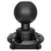 Tackform All Metal Round AMPS Mount - Compatible with RAM 1.5 / C-Size Systems 38mm Ball | Aluminum | 7-Hole Drill Base | Mount Direct to Dash, AMPS, or Grid Style Brackets | Includes Hardware Kit view 1