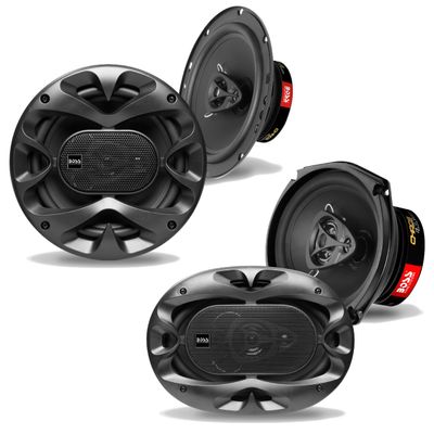 BOSS Audio Systems CH6530B Car Speakers - 300W, 150W Each, 6.5" Full Range, 3Way & CH6930B - 400W, 200W Each, Sold in Pairs