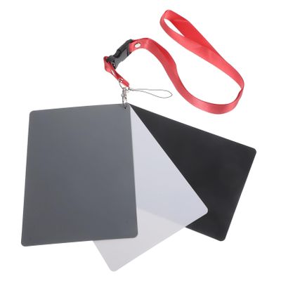 ARTIBETTER Professional Photography Tool Large 18% Grey Balance Card for White Balance Calibration Checker Lanyard Reference Strap
