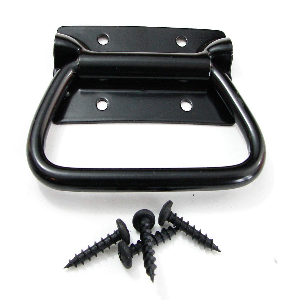 ProSpeakerparts Reliable Hardware 0540BK Surface Mount Chest Handle w/Screws (Black)