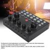 Live Sound Card, Audio Mixer USB External Sound Card with Dual Microphone Ports, Sound Card Live Broadcast KTV Sound Card for Live KTV Voice Chat view 2