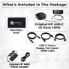 HP Docking Station for Laptop Dual Monitor and Charging Bundle - HP USB-C G5 Dock 5TW10AA / 5TW10UT / 5TW10AA#ABB with 120W Adapter, HDMI, DisplayPort, USB-C Cables & Microfiber Cleaning Cloth view 2