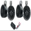 Rockville UT65B Bundle: (2) 6.5 in 400-Watt Peak/100-Watt RMS UTV/ATV Rollbar Marine Wakeboard Speakers IPX6, PS40 4-Channel Bluetooth ATV/UTV/Motorcycle IP65 Amplifier, 3-Items view 1