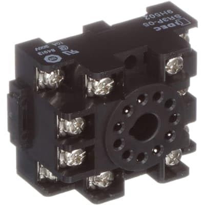 SR3P-05, Relay Socket,11 Pin,3 Pole,300 V,10 A,M3.5 Screws/Captive Wire Clamp,SR Series