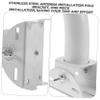 Hemoton 1piece Antenna Mount Pole Bracket Adjustable Wall Mount for Outdoor Antenna Installation Compatible Wireless Bridge and Equipment and Weatherproof view 3