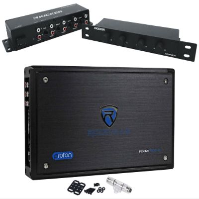 Rockville RXM8BTB Marine 8-Ch Amplifier with 4-Zone Boat/RV Level Control