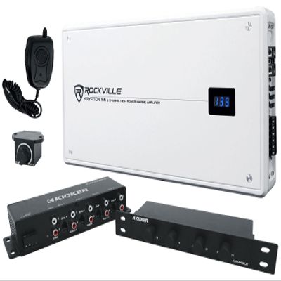 Rockville Krypton S6 Marine/Boat 6-Channel Amplifier+Kicker 4-Zone Level Control