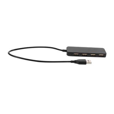 Uonlytech 1pc USB Multi Hub Splitter Adapter Port Expansion for Data Transfer Charging Slim Design for Laptops Printers and More Black