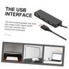 Uonlytech 1pc USB Multi Hub Splitter Adapter Port Expansion for Data Transfer Charging Slim Design for Laptops Printers and More Black view 4