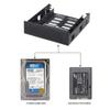 Uonlytech HDD Bracket 3.5 Drive Cage 3.5 Drive Bay Internal HDD Bay Laptop Stand Mounting Bracket 5.25 Inch Hard Disk Front Bay Hard Drive Internal Hard Disk Mounting Kit Driver Built-in, Black view 3