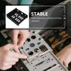 Uonlytech HDD Bracket 3.5 Drive Cage 3.5 Drive Bay Internal HDD Bay Laptop Stand Mounting Bracket 5.25 Inch Hard Disk Front Bay Hard Drive Internal Hard Disk Mounting Kit Driver Built-in, Black view 4