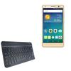 BoxWave Keyboard Compatible with QMobile Noir S6 Plus - SlimKeys Bluetooth Keyboard, Portable Thin with Chiclet-Style Keys - Jet Black view 1