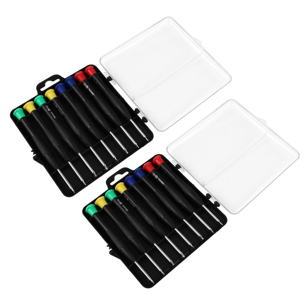 ETHZZLE 16pcs Precision Watch Repair Tools Set Steel Multi Bit Screwdriver Watchmaker Tools for Home Professional Use