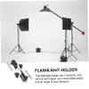 Mikikit Section Adjustable U-Shape Flashlight Holder Durable Aluminum Lamp Stand for Photography Easy Angle Lightweight and Versatile Flashlight Mount view 3