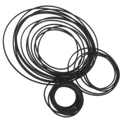 SWOOMEY 60pcs Tape Recorders Cassette Deck Belt Square and Flat Square Cassette Repair Belts Flat Cassette Tape 1mm Belts for Cassette Recorder Safety Recorder Belts Rubber Band Assorted