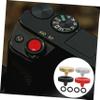MERRYHAPY 4pcs Camera Soft Release Button Concave Shutter Release Button for DSLR Elegant Aluminum Alloy Design with Rubber Grip Gold Red Silver Black view 4