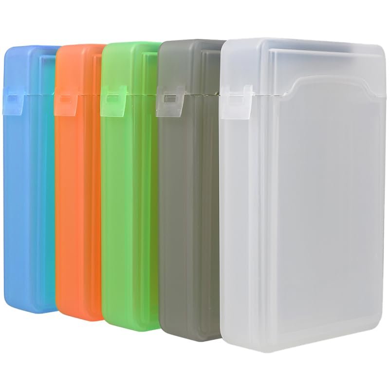 Hemoton 2.5 Inch Hard Drive Protective Box Portable External HDD Storage Case Shock Resistant Compact Carrying Organizer for Office and Home