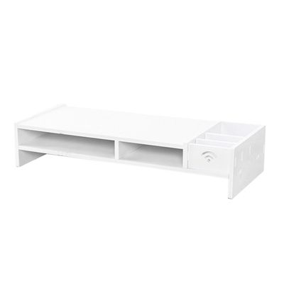 ARTIBETTER Monitor Stand Unique Shape Design Desk Storage Organizer Computer Monitor Rack Shelf Home Office and Entertainment Center