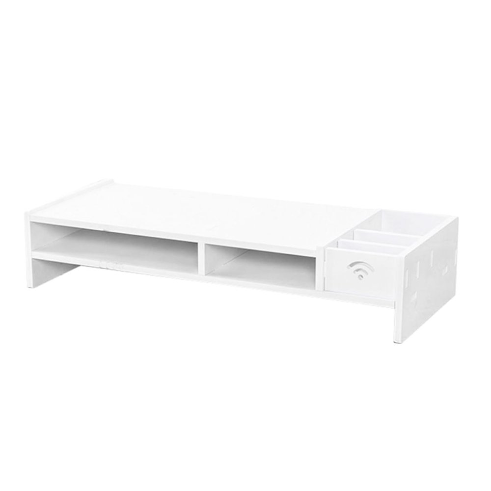ARTIBETTER Monitor Stand Unique Shape Design Desk Storage Organizer Computer Monitor Rack Shelf Home Office and Entertainment Center