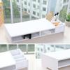 ARTIBETTER Monitor Stand Unique Shape Design Desk Storage Organizer Computer Monitor Rack Shelf Home Office and Entertainment Center view 3