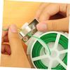 Gadpiparty 1pc Garden Metal Wire Cable Tie with Cutter Multi-purpose Tie for Organizing Cables Securing Plants Vines and Flowers Green Tape for Lawn and Park Use view 3