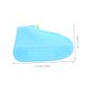 SUPVOX 1pair Silicone Shoes Cover Skid Rain Boots Protector for Outdoor Use s Blue Easy to Clean Reusable Footwear Shield Against Mud and Rain view 2
