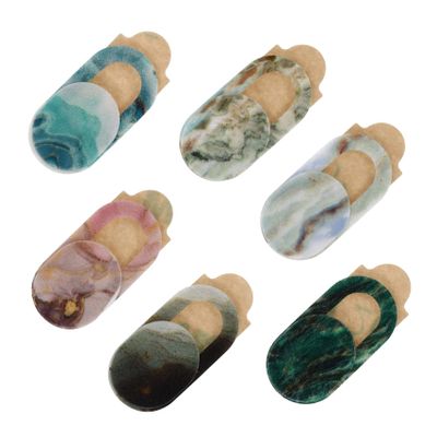 ARTIBETTER 6pcs Marble Pattern Webcam Lens Caps for Privacy Ultra Thin Design Compatible Laptops and Phones Decorative Webcam Covers for Enhanced Privacy